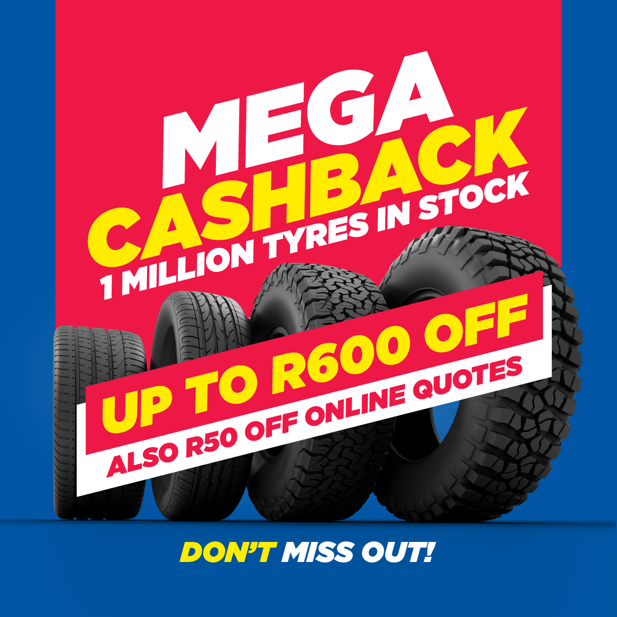 Win Up To 4 Tyres Free